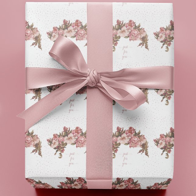 Papel De Regalo Floral Malva Rústica (Subido por el creador)