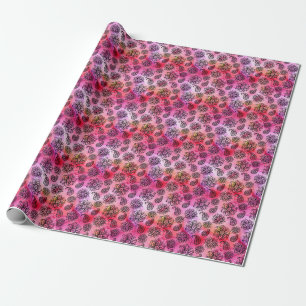 Papel De Regalo Floral ornamental: etnia sin foco