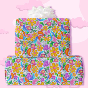 Papel De Regalo Floral Paisley todas las ocasiones Giftwrap para e