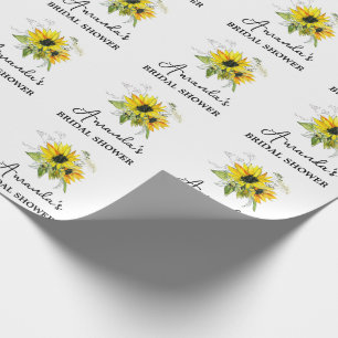 Papel de regalo floral para despedida de soltera p