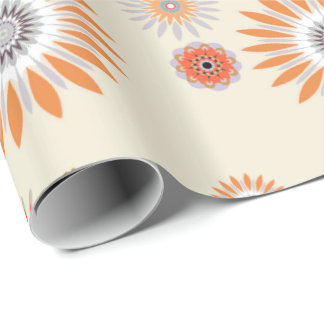 Papel de Regalo Floral Patrón 4