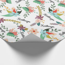 Papel De Regalo Floral personalizada