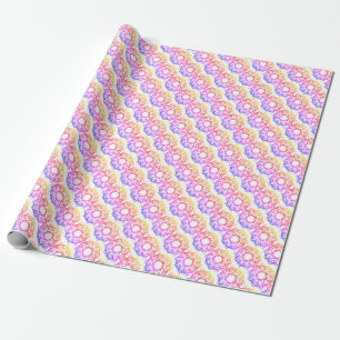 Papel De Regalo Floral Psicodélico