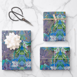 Papel de regalo floral Purple Haze
