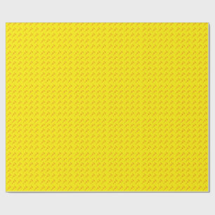 Papel De Regalo Floral Rojo Brillante y Amarillo
