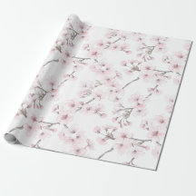 Papel de regalo Floral Rosa envolviendo Cerezo