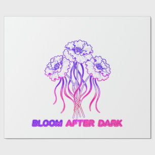 Papel de Regalo Floral Rosa Neon - Arte