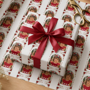 Papel de regalo floral Rosa Roja