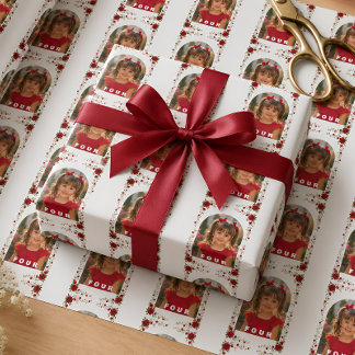 Papel de regalo floral Rosa Roja