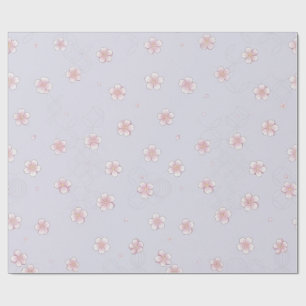 Papel de regalo floral Sakura y Shippo japonés