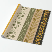 Floral Stripes Paper