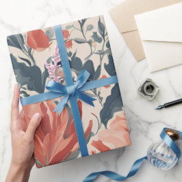 Papel De Regalo Floral Vintage