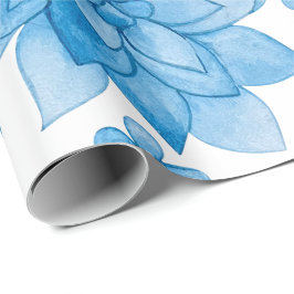 Papel De Regalo floral wallpaper with blue blossoms and leaves 