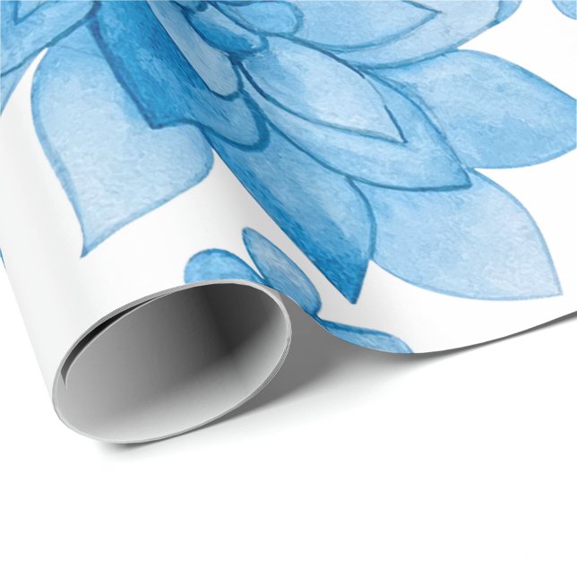 Papel De Regalo floral wallpaper with blue blossoms and leaves  (Subido por el creador)