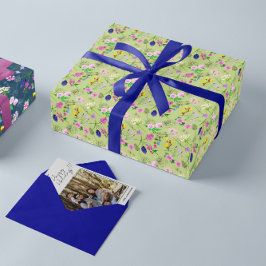 Papel De Regalo Floral Wrapping paper green for her