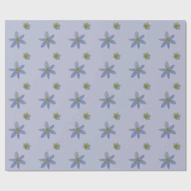 Papel De Regalo florecer en blanco (Superficie plana)