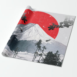 Papel De Regalo Florecimiento de cerezos en el Fuji Japón