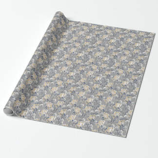 Papel De Regalo Florecimiento del Invierno: Delicado Patrón Floral
