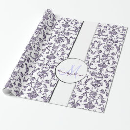Papel De Regalo Florentine Damask (Lilac)