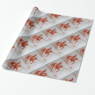 PAPEL DE REGALO FLORENTINE KNIGHT EN HORSEBACK