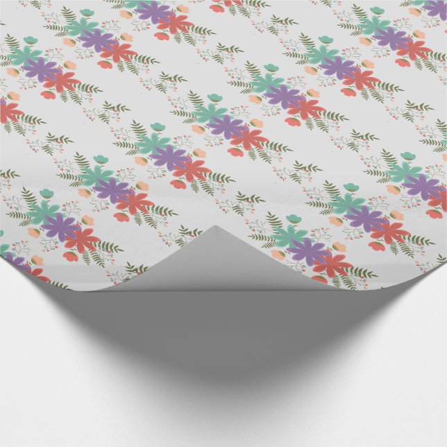 Papel De Regalo Flores adorables (Esquina)