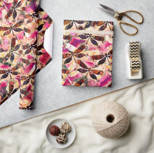 Papel De Regalo Flores brillantes