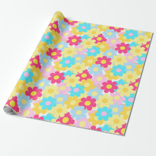 Papel De Regalo Flores cortas