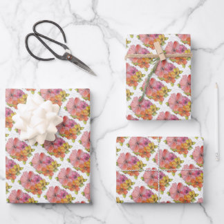 Papel de regalo - Flores de acuarela pastel