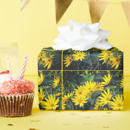 Papel De Regalo Flores de alcachofa de Jerusalén