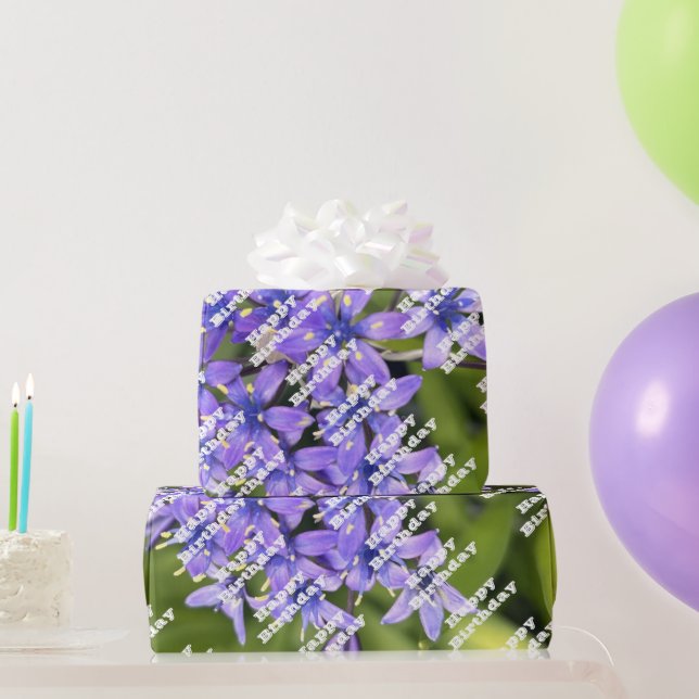 Papel De Regalo Flores de alcantarilla portuguesas cerraron foto n (Regalos de fiesta)