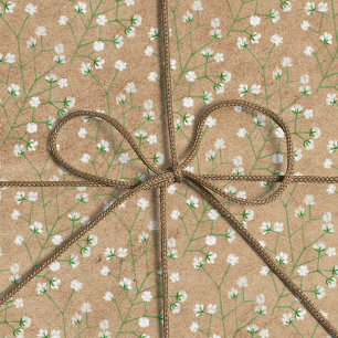 Papel De Regalo Flores de aliento del bebé Boda de bautismo de Mod