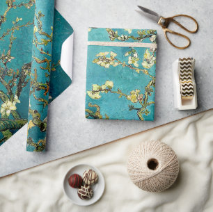 Papel De Regalo Flores de almendro de Van Gogh Clasicismo Impresio