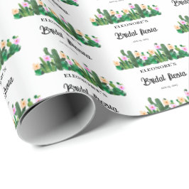 Papel De Regalo Flores de cactus  Bridal Fiesta 