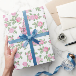 Papel De Regalo Flores de camellia rosa dulce