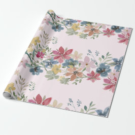 Papel De Regalo Flores de campo de Bonito de regalo rosa