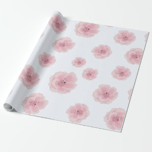Papel De Regalo Flores de cerezo rosado. Patrón sin foco. Sakura