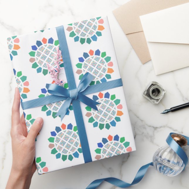 Papel De Regalo Flores de color artísticas (Regalar)