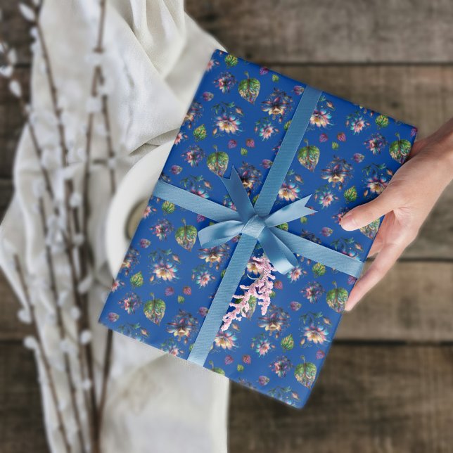 Papel De Regalo Flores de Columbine de Vidrio Manchado de Estilo A (Subido por el creador)