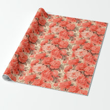 Flores de coral chic y Shabby