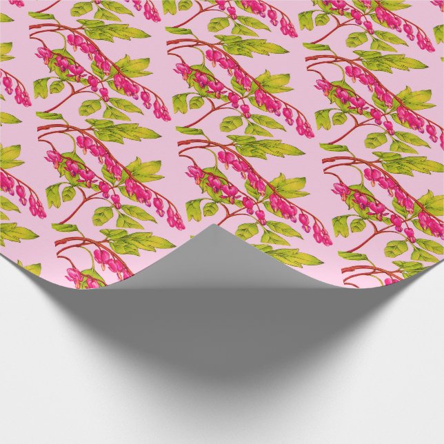 Papel De Regalo flores de corazón sangrante (Esquina)