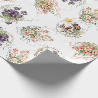 Papel De Regalo Flores de época, filigrí y cintas