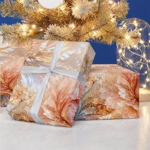 Papel De Regalo Flores de Fantasía de Lujo