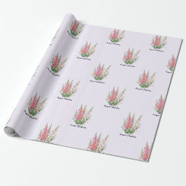 Papel De Regalo Flores de Gladiolo de Agosto