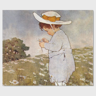 Papel De Regalo Flores de las mareas antiguas para picar niños
