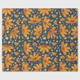 Papel De Regalo Flores de Lujo Amarillas