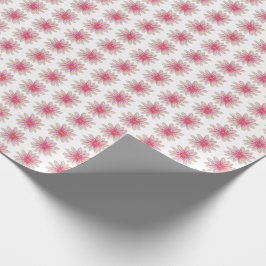 Papel De Regalo Flores de margarita rosadas