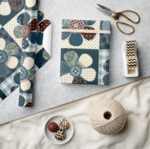 Papel De Regalo Flores de mosaico