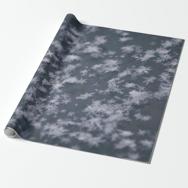 Papel De Regalo Flores de nieve (Desenrollado)