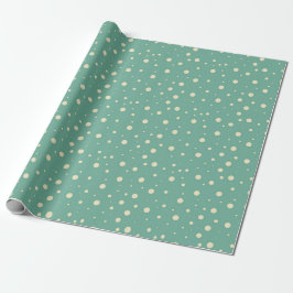 Papel De Regalo Flores de nieve turquesa retro
