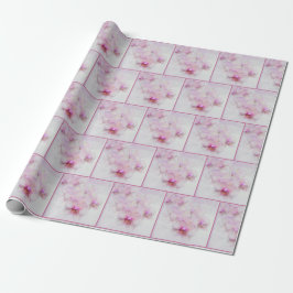 Papel De Regalo Flores de orquídeas rosadas